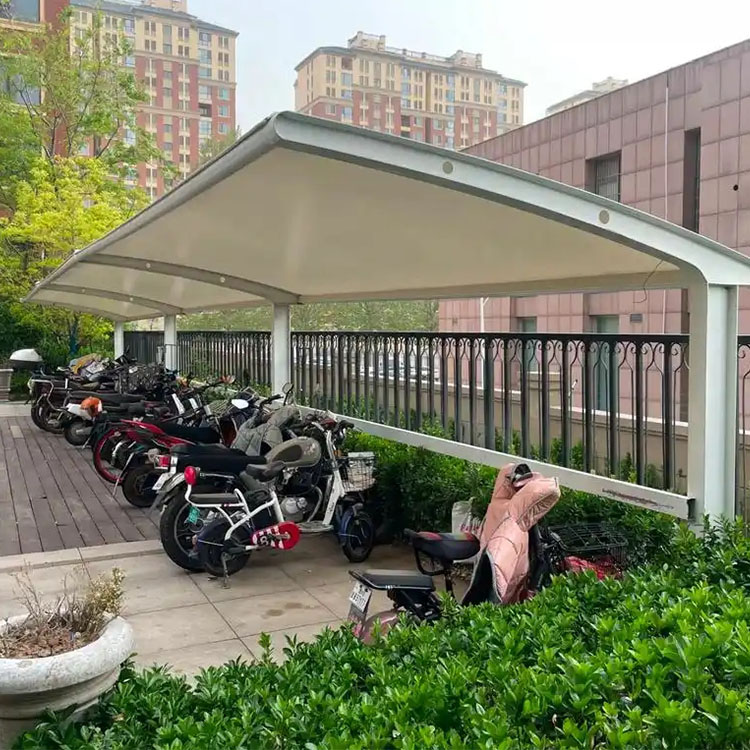 洛阳膜结构电动车棚